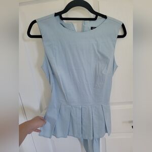 Classic formal pleated top